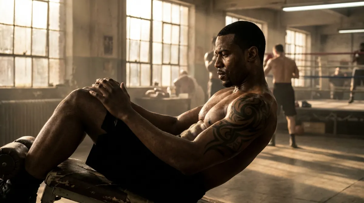 Leon training abs at his 2 year TRT mark