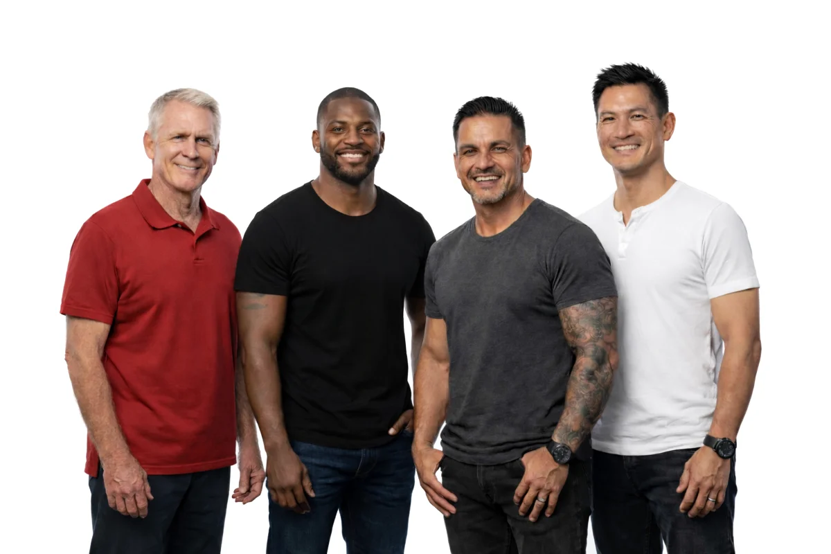 Our Clients on TRT Photoshoot white background